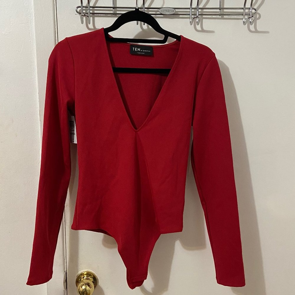 Babaton Red Bodysuit Goldwyn